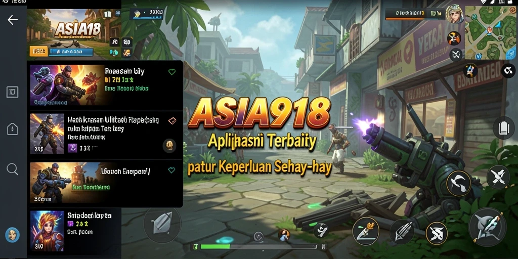 Tampilan utama ASIA918 dengan fitur-fitur Utility yang intuitif.