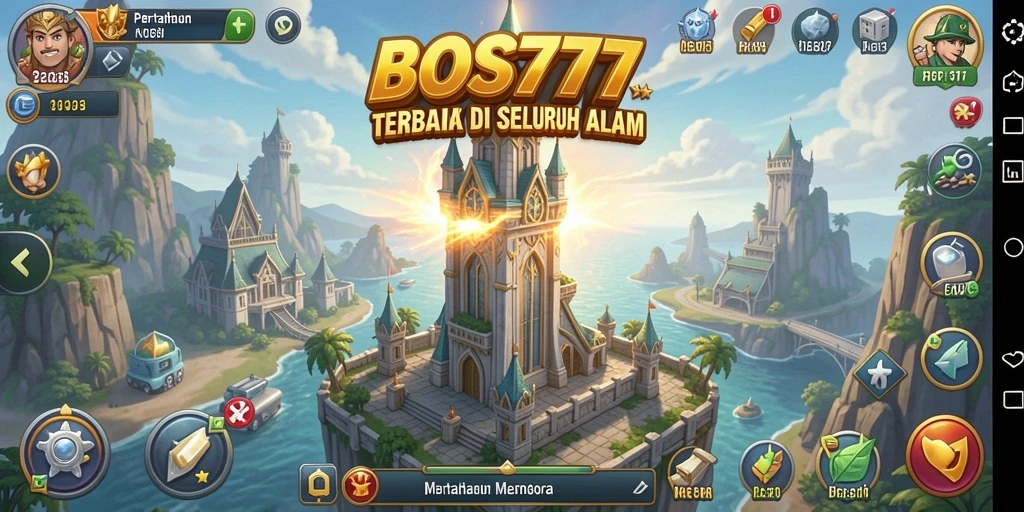 Gameplay seru dalam BOS777 dengan strategi Tower Defense.