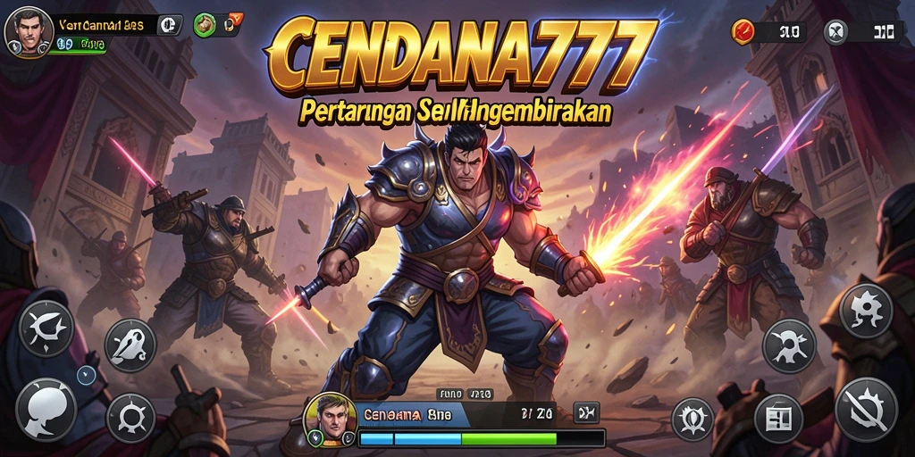Screenshot CENDANA777 menampilkan aksi pertarungan dinamis antara pemain dengan grafis yang memukau.