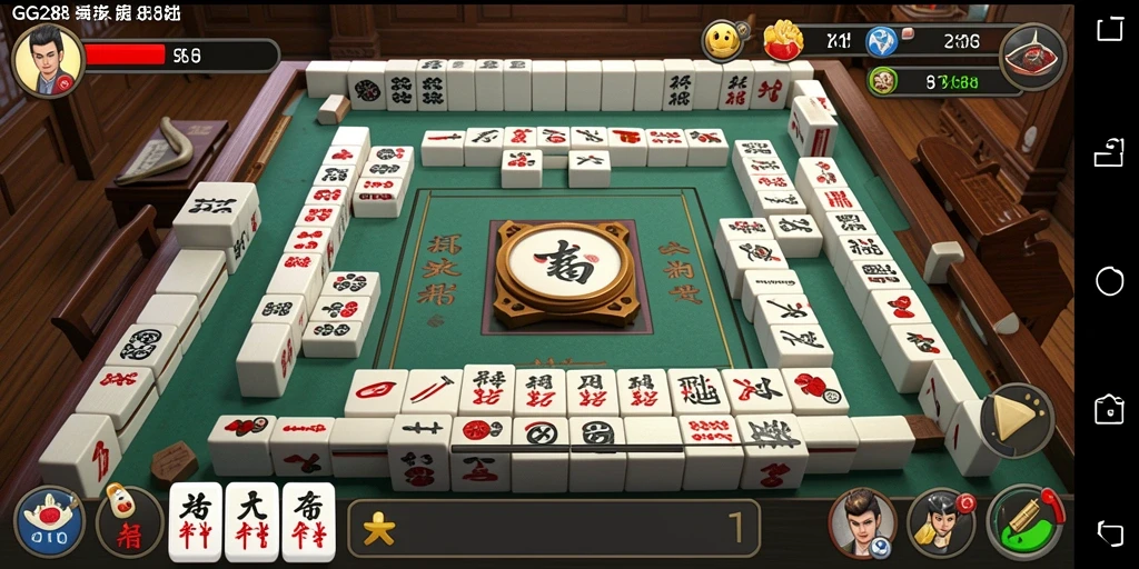 Screenshot GG288 memperlihatkan gameplay Mahjong yang menantang dan seru.