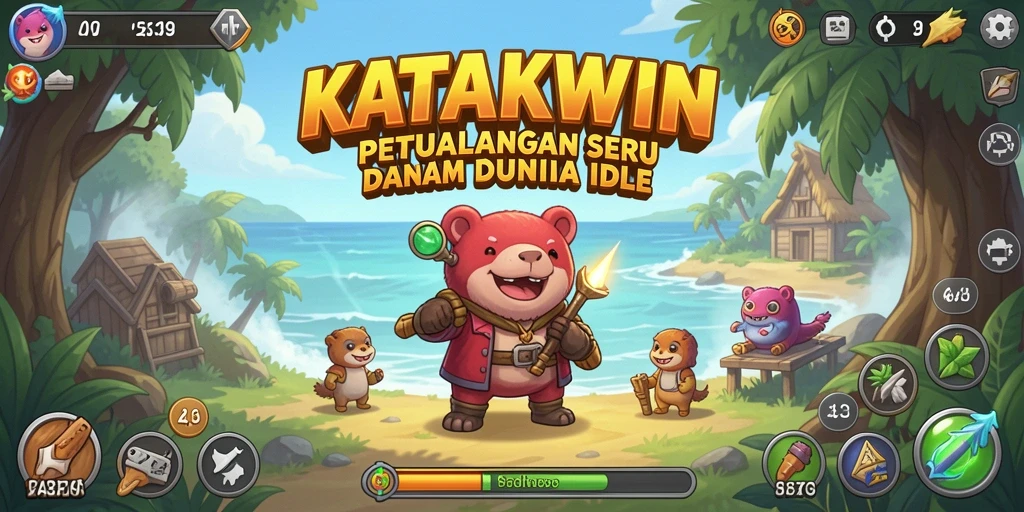 Tampilan menarik dari gameplay KATAKWIN yang seru.
