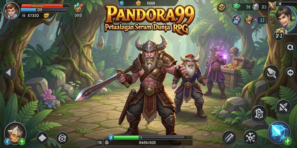 Tampilan gameplay PANDORA99 yang mendebarkan dan penuh aksi RPG.