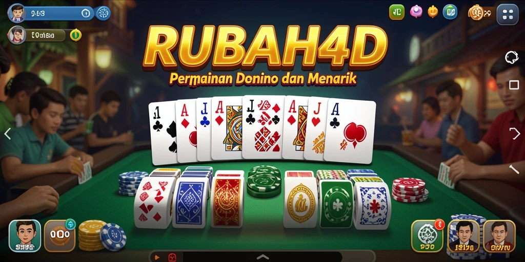 Tampilan gameplay menarik dari RUBAH4D dengan fitur Domino.